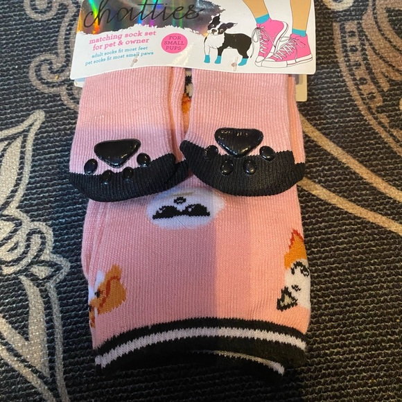 Chatties New adult owner & small dog socks crew pet pup chihuahua paws - Picture 4 of 8